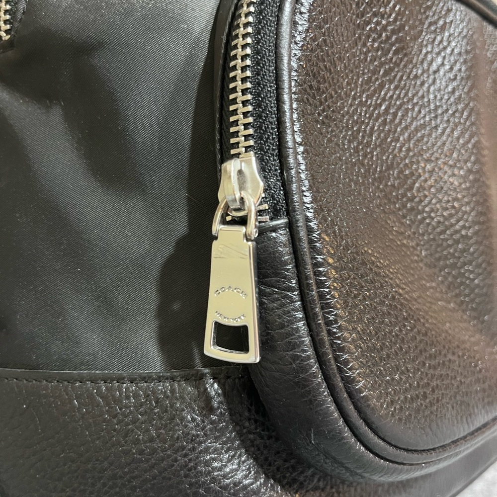 Coach Court Backpack Black Leather - Picture 3 of 13
